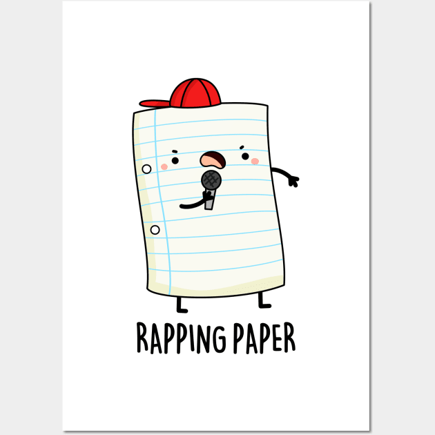 Rapping Paper Pun Wall Art by punnybone